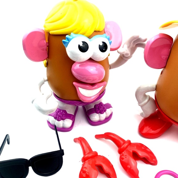 Mrs. Potato Head Toys Lot of 2 Children Kids Accessory 30pc Hasbro Parts - Picture 4 of 6